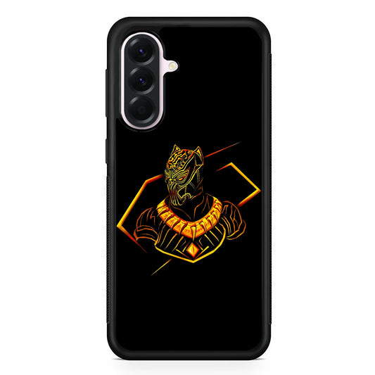Black Panther Golden Art Samsung Galaxy A56 Case | Samsung Galaxy A56 Protective Rubber Case