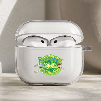 Rick and Morty Portal Protective Apple AirPods Pro 3 Clear Case | Shockproof Cover