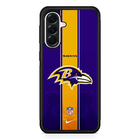 NFL Baltimore Ravens Navy Nike Samsung Galaxy A56 Case | Samsung Galaxy A56 Protective Rubber Case