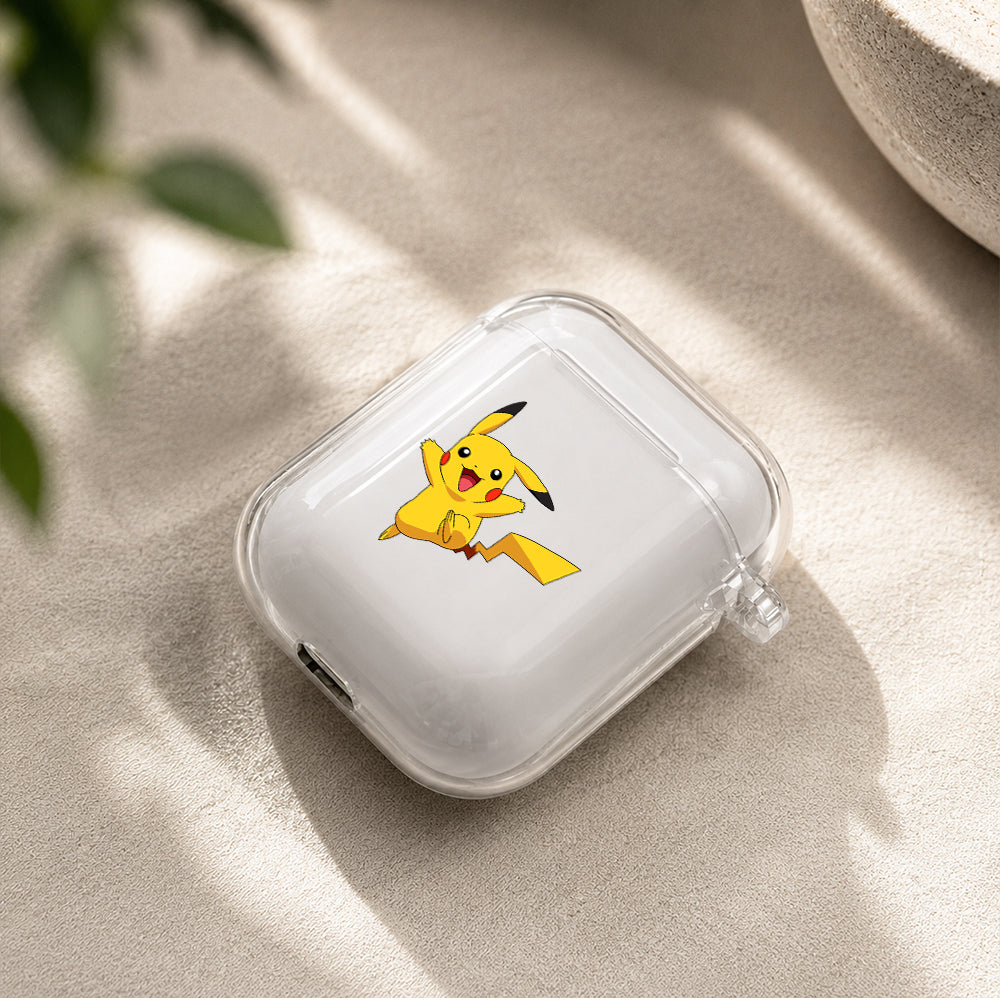 Cute Pikachu Pokemon Protective Clear Case Cover For Apple Airpods | Soft Silicone AirPods 1 / 2 Case | Protective Cover