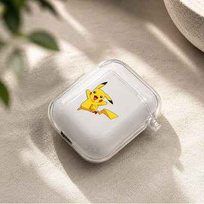 Cute Pikachu Pokemon Protective Clear Case Cover For Apple Airpods | Soft Silicone AirPods 1 / 2 Case | Protective Cover