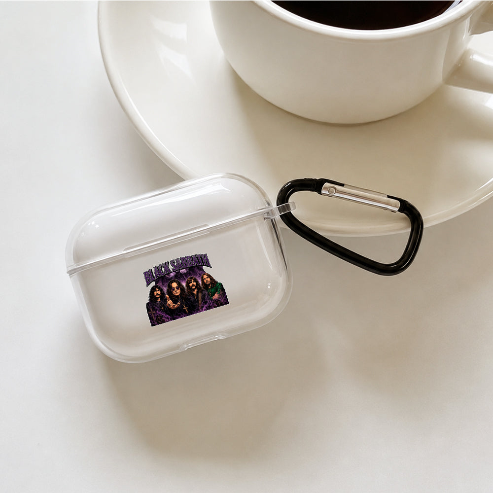 Black Sabbath Heavy Metal Protective Apple AirPods Pro 3 Clear Case | Shockproof Cover