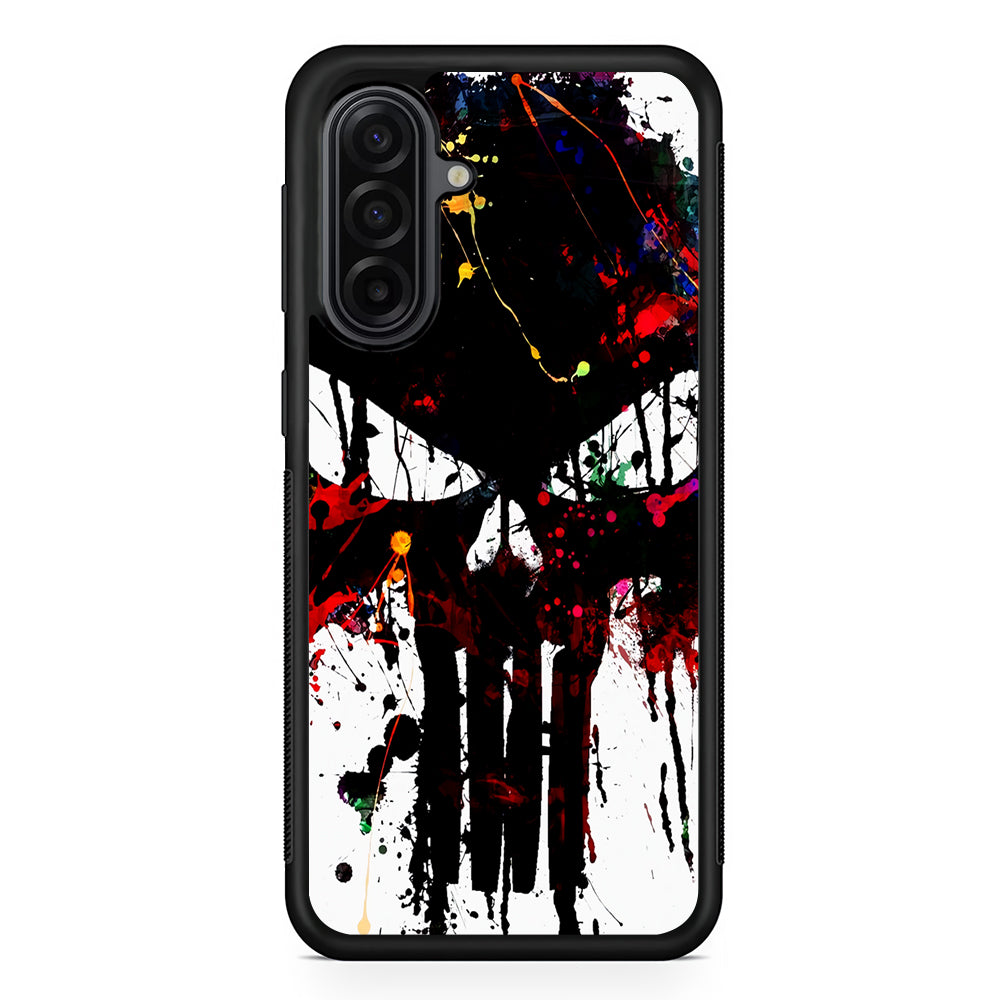 The Punisher Abstract Painting Samsung Galaxy A17 Case | Durable Rubber Samsung Galaxy A17 Phone Case