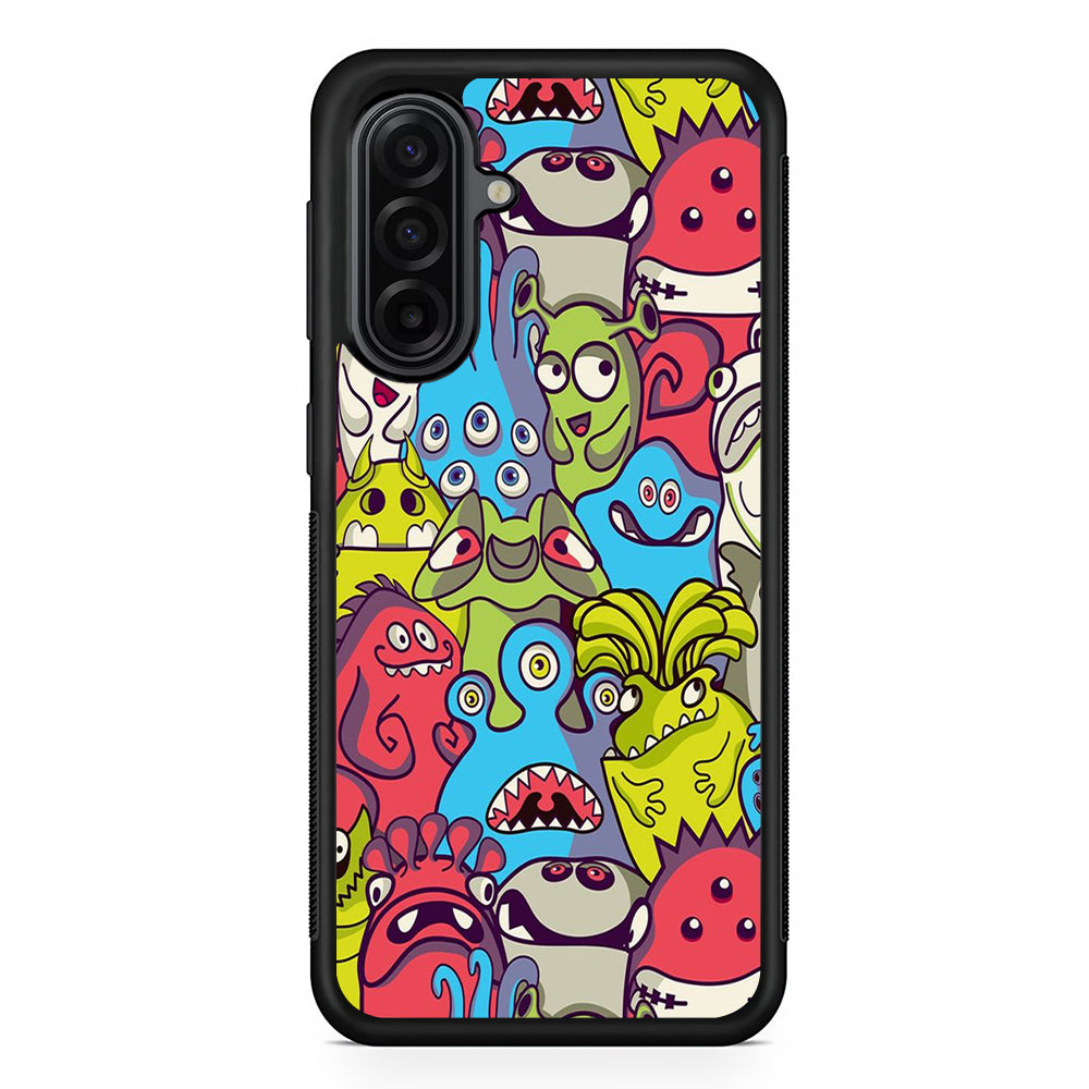 Doodle Art 006 Samsung Galaxy A17 Case | Durable Rubber Samsung Galaxy A17 Phone Case