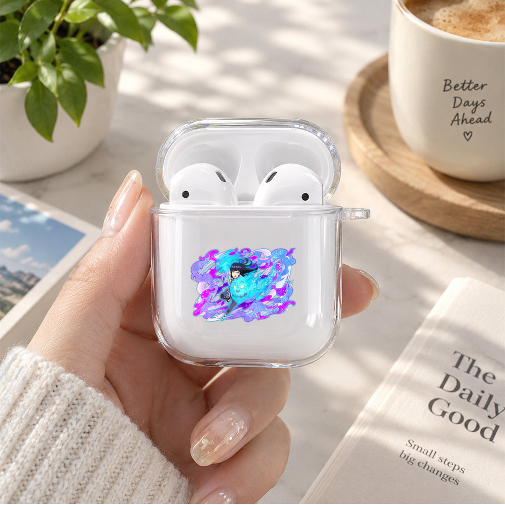 Naruto Hinata Hyuuga Ultimate Protective Clear Case Cover For Apple Airpods | Soft Silicone AirPods 1 / 2 Case | Protective Cover