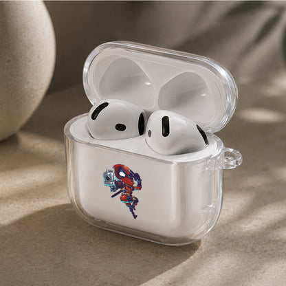 Deadpool Peace Sign Pose Protective Apple Airpods 4 Clear Case - Durable Clear Protection