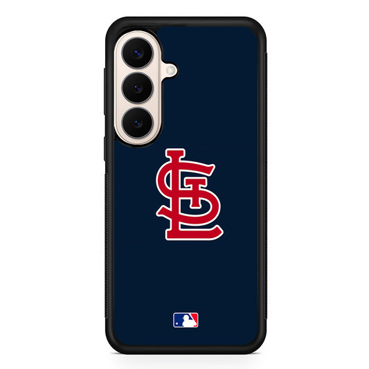 MLB St Louis Cardinals Blue Logo Samsung Galaxy S26 Case | Durable Protective Rubber Cover