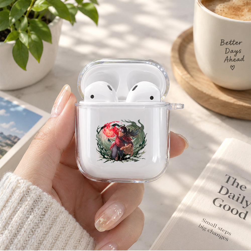 Hashirama Edo Jutsu Protective Clear Case Cover For Apple Airpods | Soft Silicone AirPods 1 / 2 Case | Protective Cover