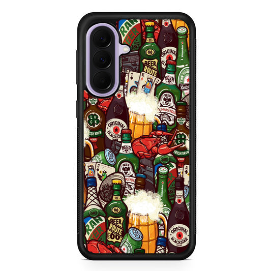 Beer Bottle Art Samsung Galaxy A37 Case | Samsung Galaxy A37 Rubber Protective Case