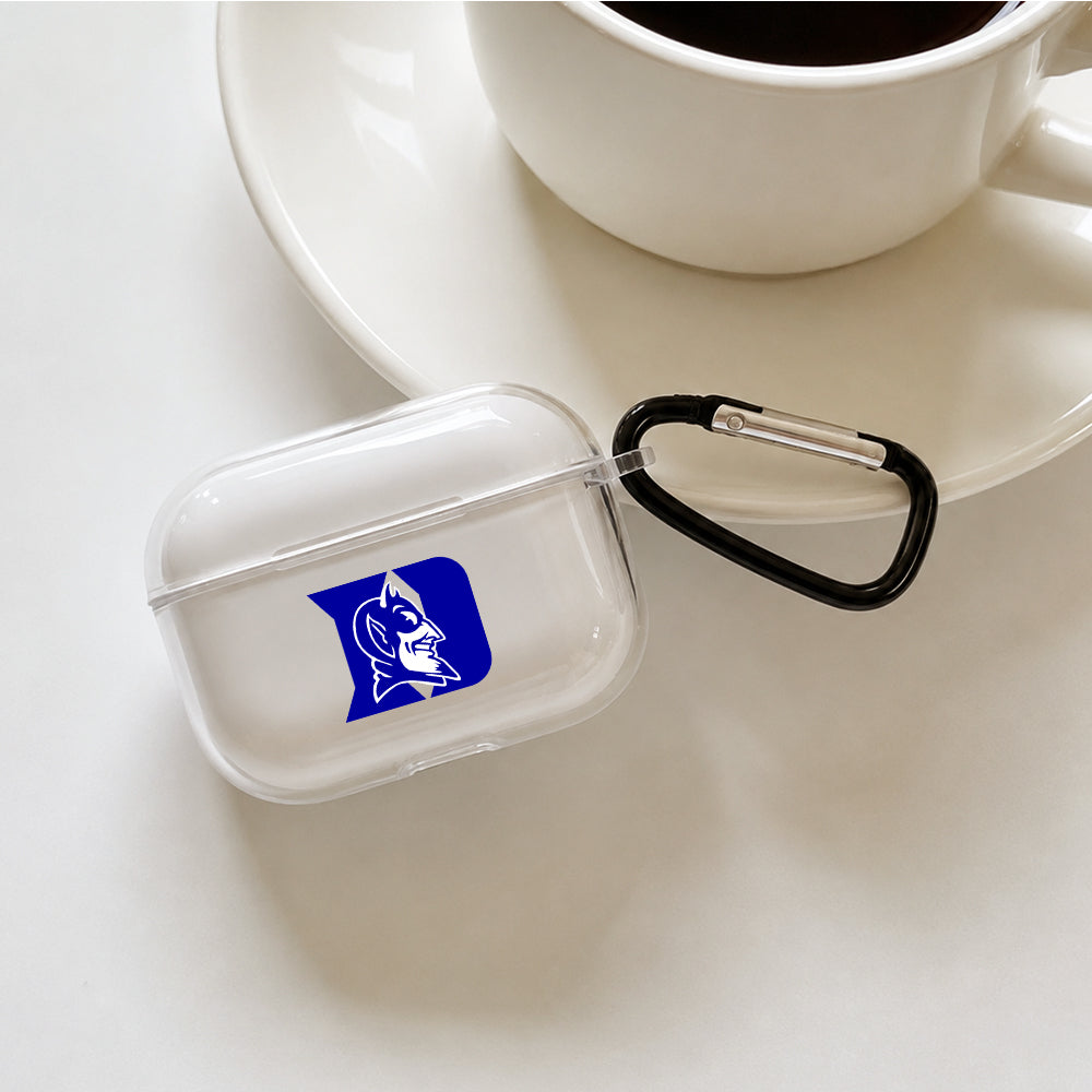 Duke Blue Devils Mascot Protective Apple AirPods Pro 3 Clear Case | Shockproof Cover