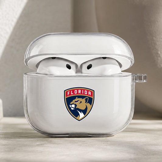NHL Florida Panthers Symbol Protective Apple AirPods Pro 3 Clear Case | Shockproof Cover