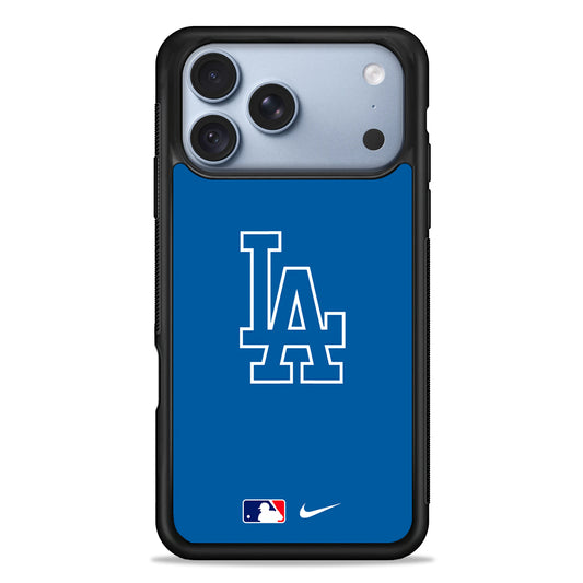 MLB Los Angeles Dodgers Blue Nike iPhone 18 Pro Case - iPhone 18 Pro Silicone Case