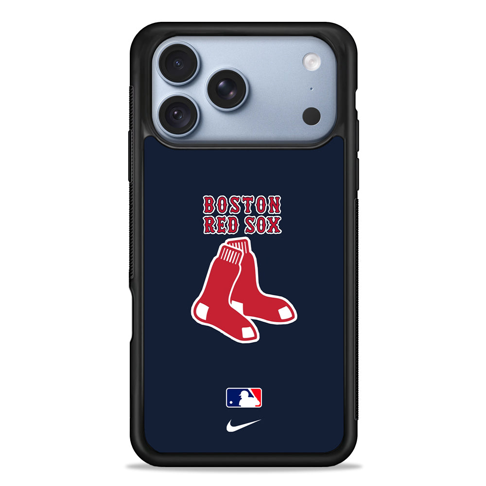 MLB Boston Red Sox Navy Nike iPhone 18 Pro Case - iPhone 18 Pro Silicone Case