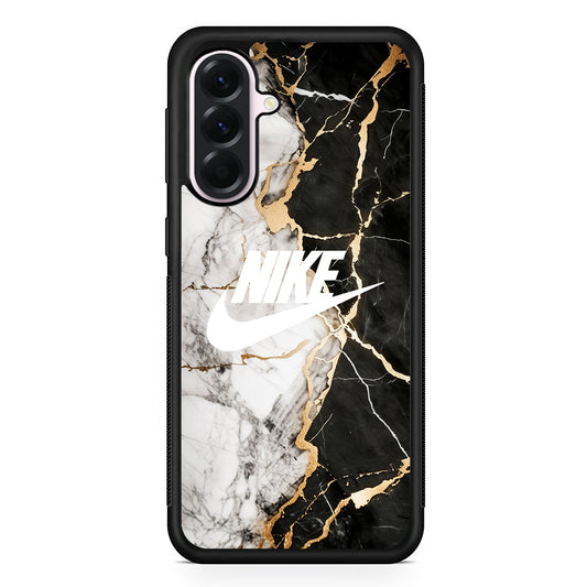 Nike Logo Mix Marble Samsung Galaxy A56 Case | Samsung Galaxy A56 Protective Rubber Case