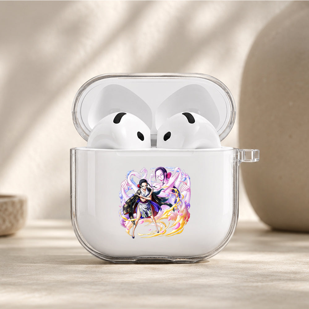 Nico Robin Blossoming Fury Protective Apple Airpods 4 Clear Case - Durable Clear Protection