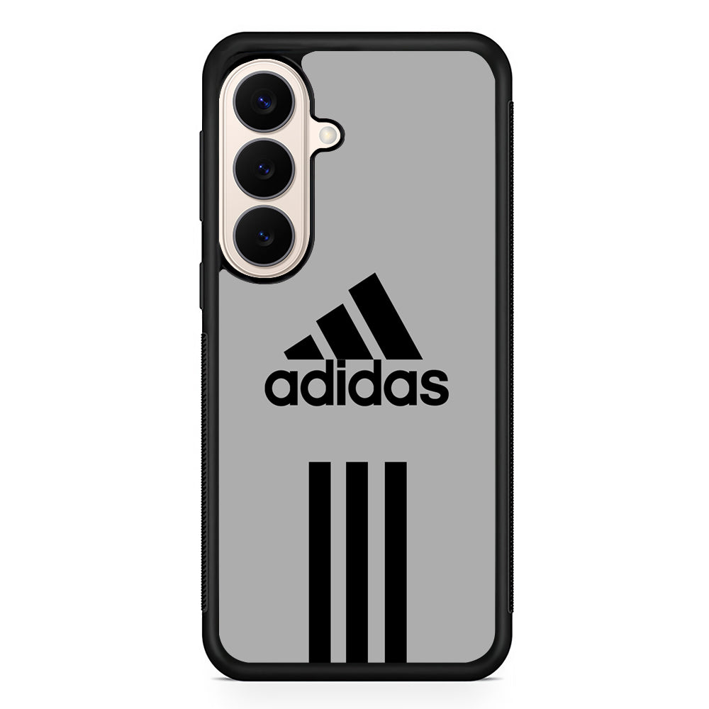 Adidas Gray Three Lines Samsung Galaxy S26 Case – Slim Protective Phone Cover