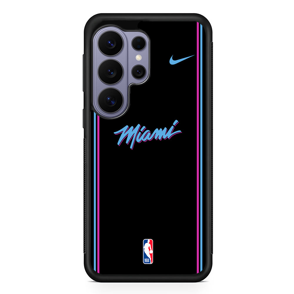 NBA Miami Heat Black Nike Samsung Galaxy S26 Ultra Case | Slim Durable Protective Cover