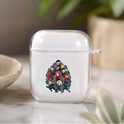 Avengers Team Cartoon Protective Clear Case Cover For Apple Airpods | Soft Silicone AirPods 1 / 2 Case | Protective Cover