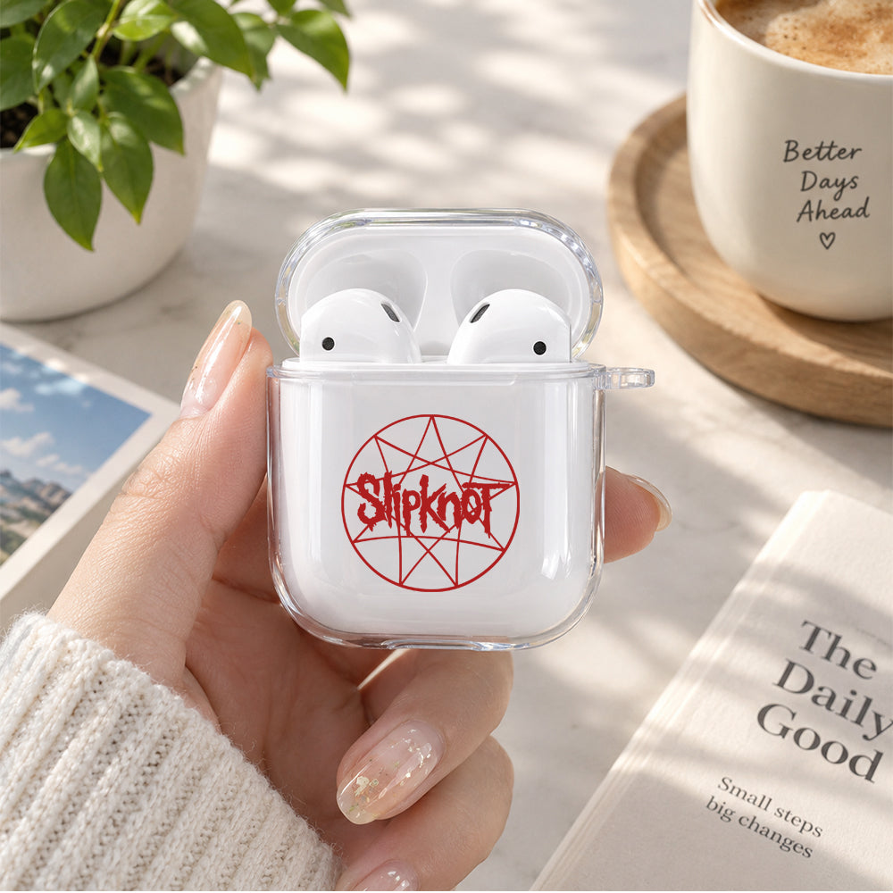 Slipknot Symbolism Protective Clear Case Cover For Apple Airpods | Soft Silicone AirPods 1 / 2 Case | Protective Cover