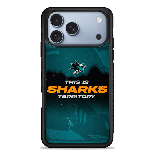 NHL San Jose Sharks Territory iPhone 18 Pro Case - iPhone 18 Pro Silicone Case