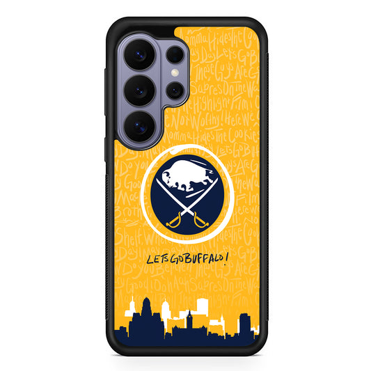 NHL Buffalo Sabres Yellow Samsung Galaxy S26 Ultra Case | Protective Rubber Cover