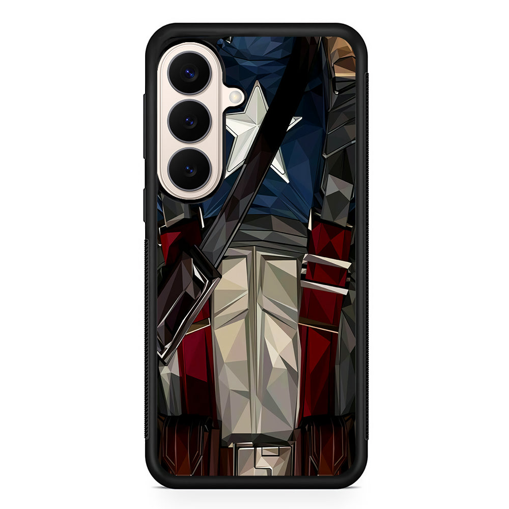 Captain America Costume Suit Samsung Galaxy S26 Case | Durable Protective Rubber Cover