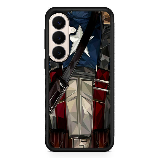 Captain America Costume Suit Samsung Galaxy S26 Case | Durable Protective Rubber Cover