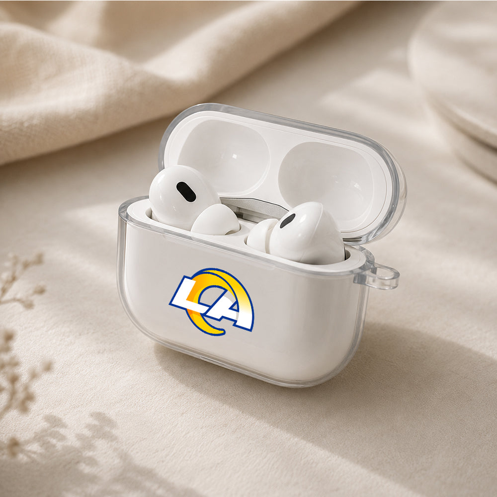 NFL Los Angeles Rams Symbol Protective Apple AirPods Pro 3 Clear Case | Shockproof Cover