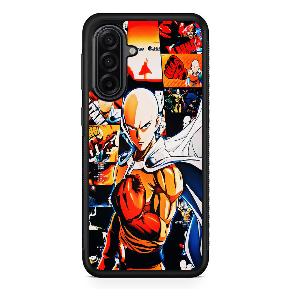 OPM Saitama Aesthetic Samsung Galaxy A17 Case | Durable Rubber Samsung Galaxy A17 Phone Case