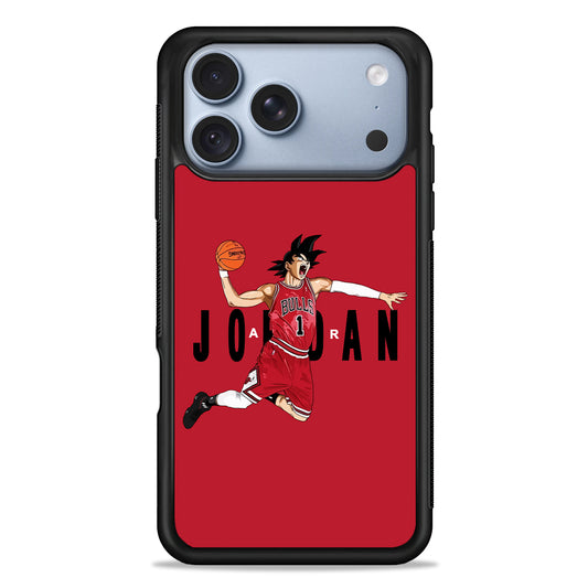 Goku Air Jordan Chicago Bulls iPhone 18 Pro Case - iPhone 18 Pro Silicone Case