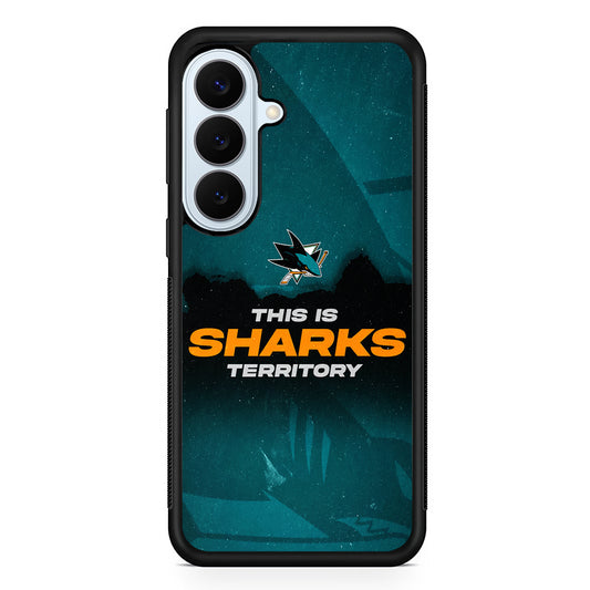 NHL San Jose Sharks Territory Samsung Galaxy S26 Plus Case | Slim Protective Rubber Cover