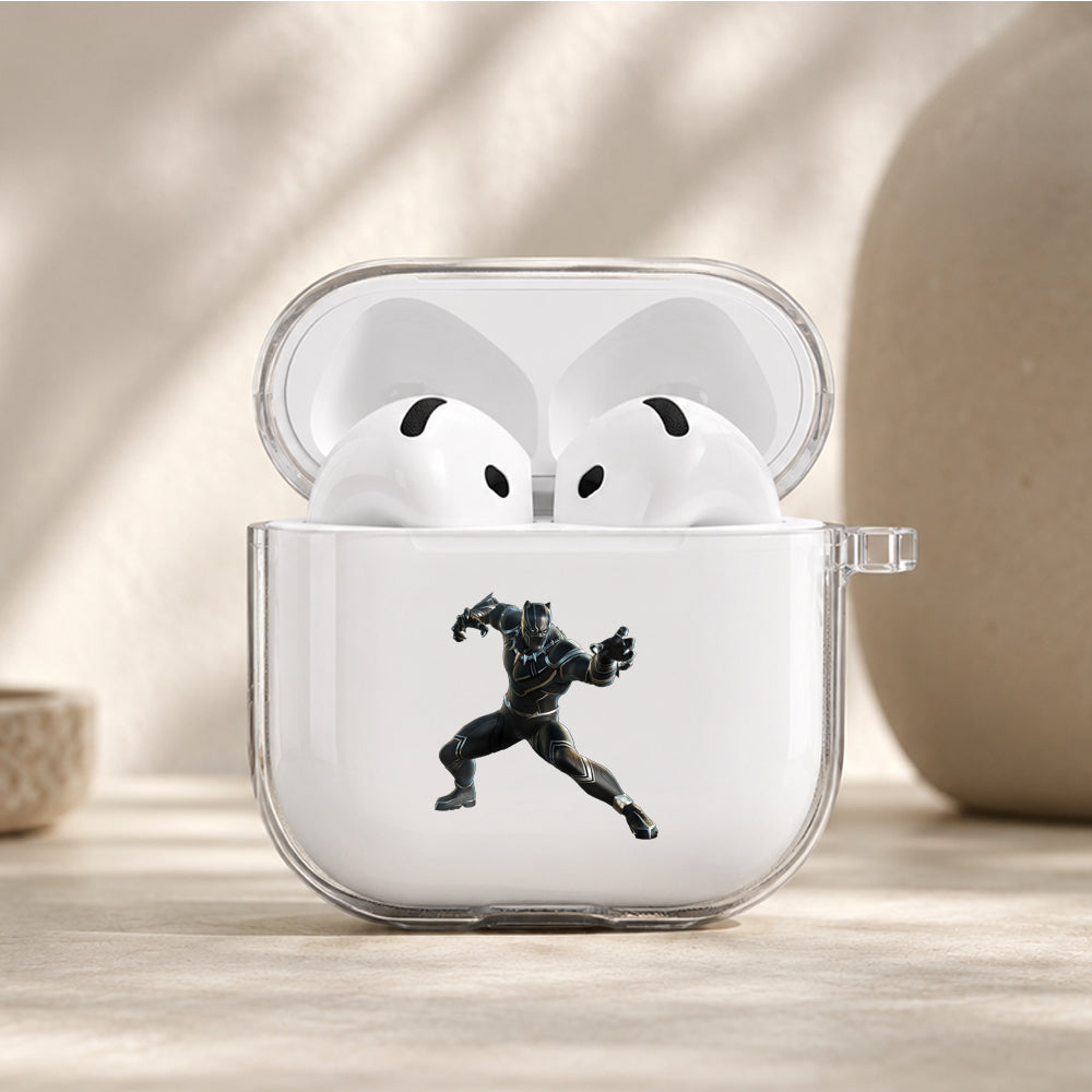 Black Panther Wakanda Forever Protective Apple Airpods 4 Clear Case - Durable Clear Protection