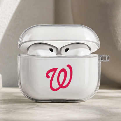 MLB Washington Nationals Symbol Protective Apple AirPods Pro 3 Clear Case | Shockproof Cover