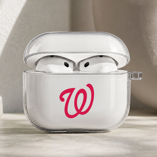 MLB Washington Nationals Symbol Protective Apple AirPods Pro 3 Clear Case | Shockproof Cover