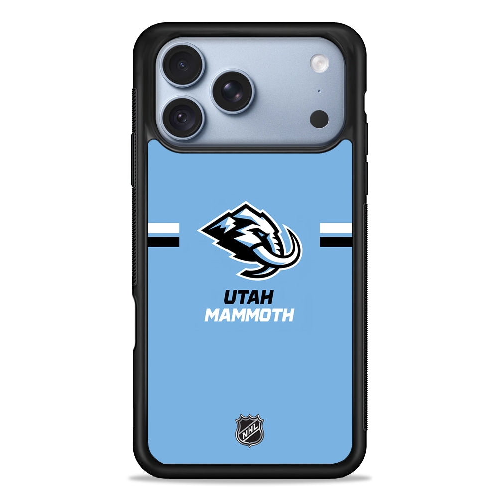 NHL Utah Mammoth Blue iPhone 18 Pro Case - iPhone 18 Pro Silicone Case