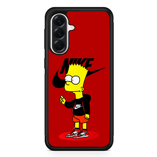Nike Style Bart Simpson Samsung Galaxy A56 Case | Samsung Galaxy A56 Protective Rubber Case