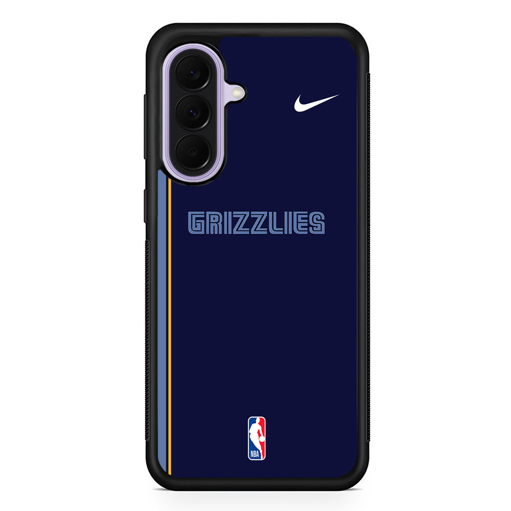 NBA Memphis Grizzlies Navy Nike Samsung Galaxy A37 Case | Samsung Galaxy A37 Rubber Protective Case