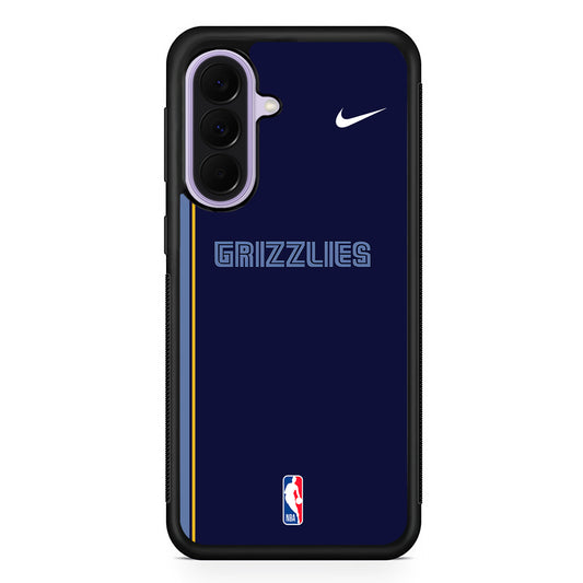 NBA Memphis Grizzlies Navy Nike Samsung Galaxy A37 Case | Samsung Galaxy A37 Rubber Protective Case