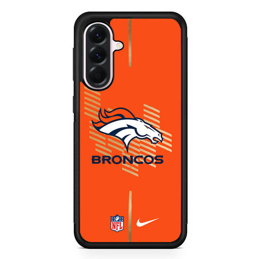 NFL Denver Broncos Nike Samsung Galaxy A56 Case | Samsung Galaxy A56 Protective Rubber Case