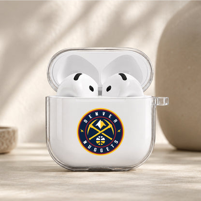 NBA Denver Nuggets Logo Protective Apple Airpods 4 Clear Case - Durable Clear Protection