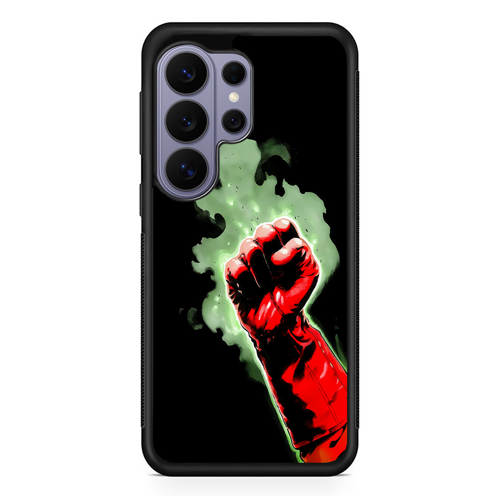 One Punch Man Saitama Punch Samsung Galaxy S26 Ultra Case | Protective Rubber Cover