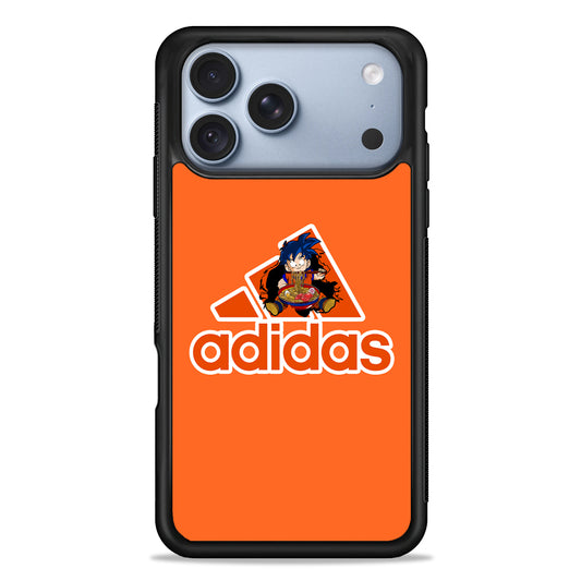 Adidas Son Goku Eats Ramen iPhone 18 Pro Case - iPhone 18 Pro Silicone Case