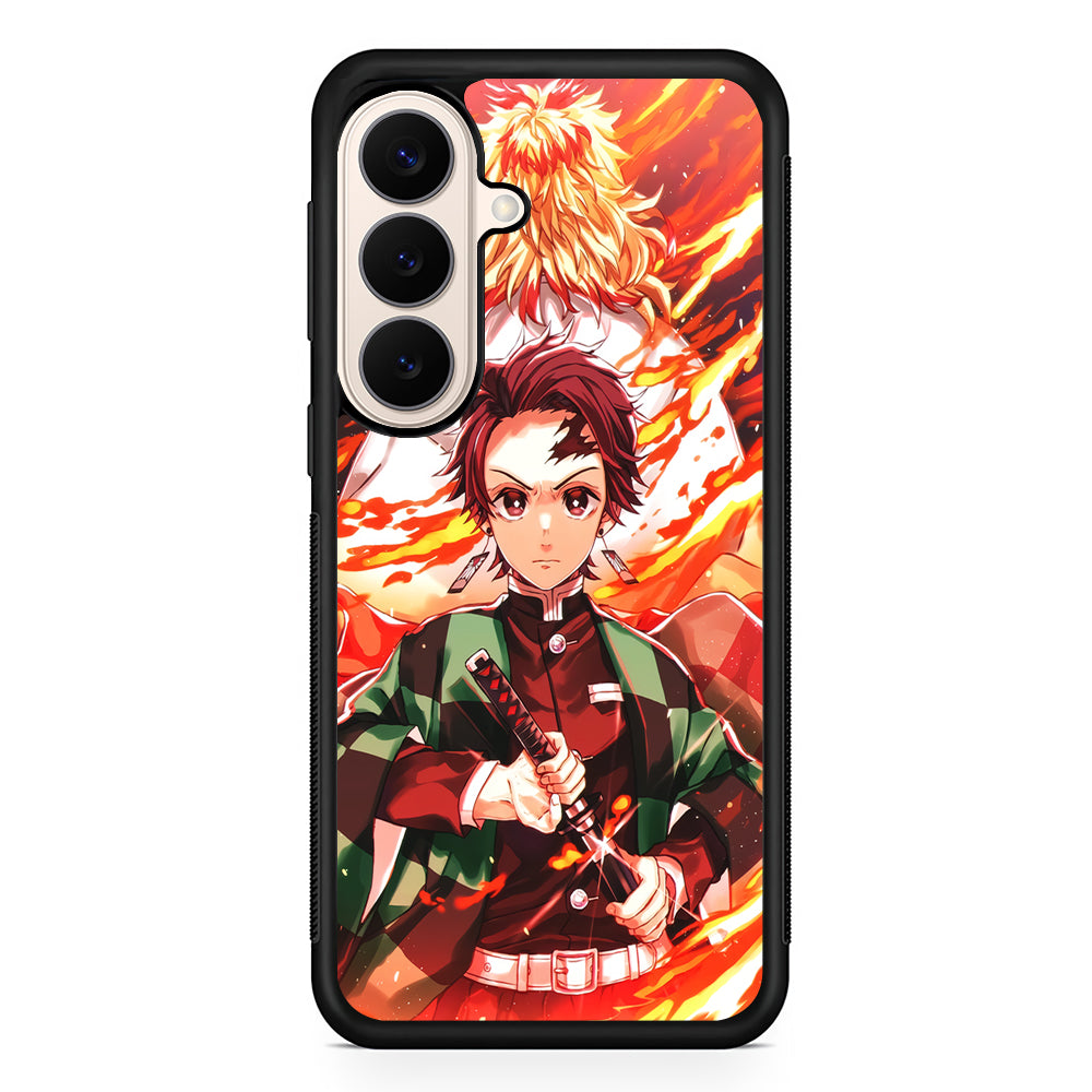 Kimetsu no Yaiba Tanjiro Kamado Samsung Galaxy S26 Case | Durable Protective Rubber Cover