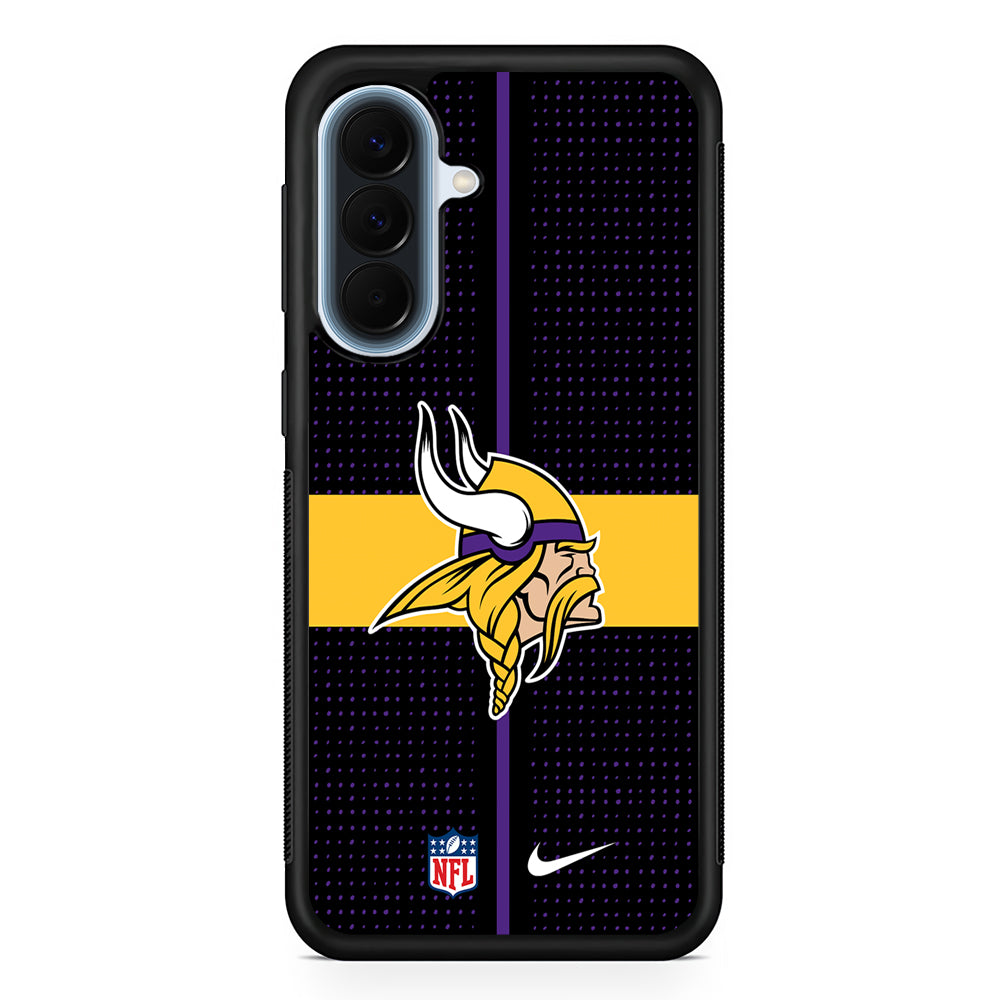NFL Minnesota Vikings Dot Nike Samsung Galaxy A57 Case | Slim Samsung Galaxy A57 Protective Case