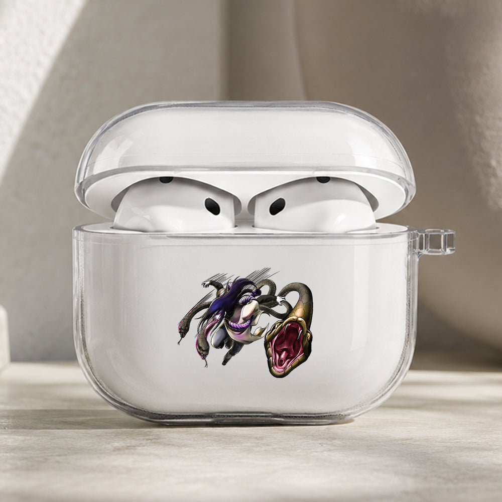 Orochimaru Snake Strike Protective Apple AirPods Pro 3 Clear Case | Shockproof Cover