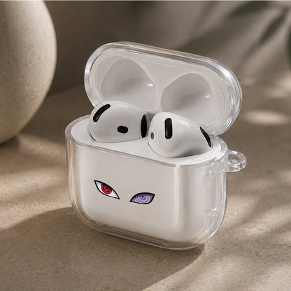 Sharingan Rinnegan Eyes Protective Apple Airpods 4 Clear Case - Durable Clear Protection
