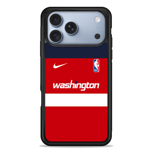 NBA Washington Wizards Red Nike iPhone 18 Pro Case - iPhone 18 Pro Silicone Case