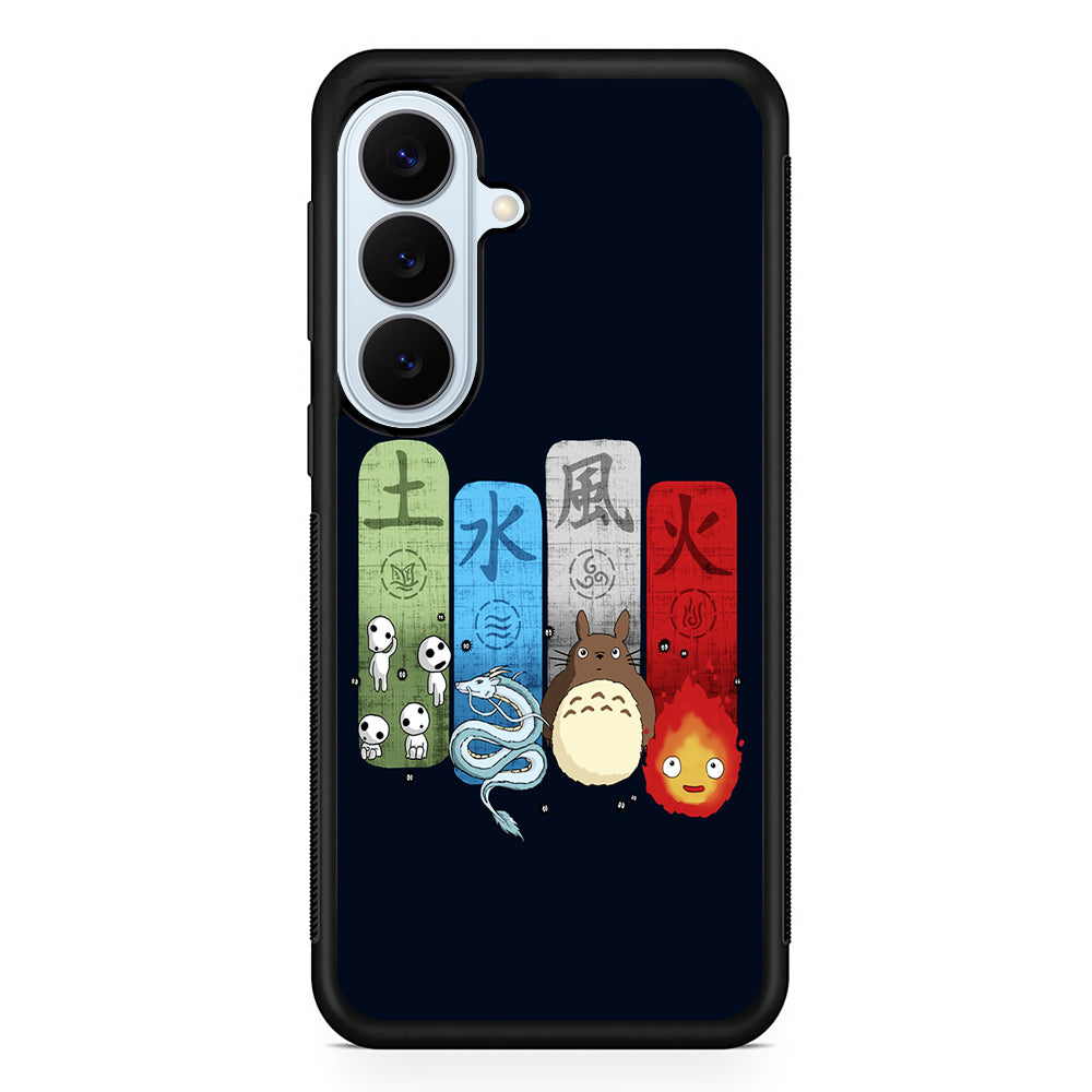 Ghibli Elemental Charms Blue Samsung Galaxy S26 Plus Case | Slim Protective Rubber Cover
