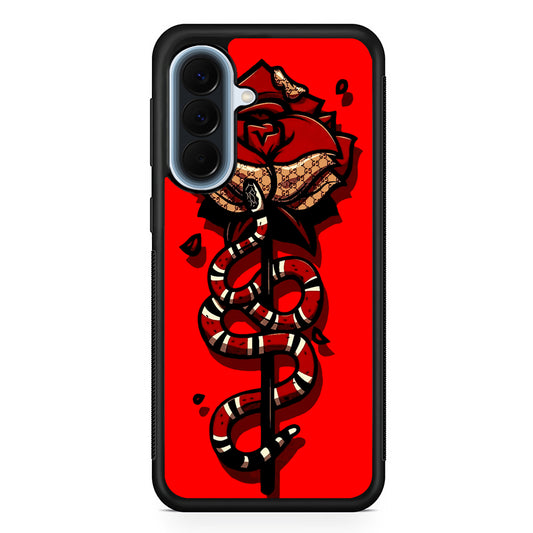 Red Rose Red Snake Samsung Galaxy A57 Case | Slim Samsung Galaxy A57 Protective Case