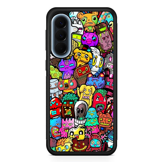 Doodle Cute Character Samsung Galaxy A57 Case | Slim Samsung Galaxy A57 Protective Case